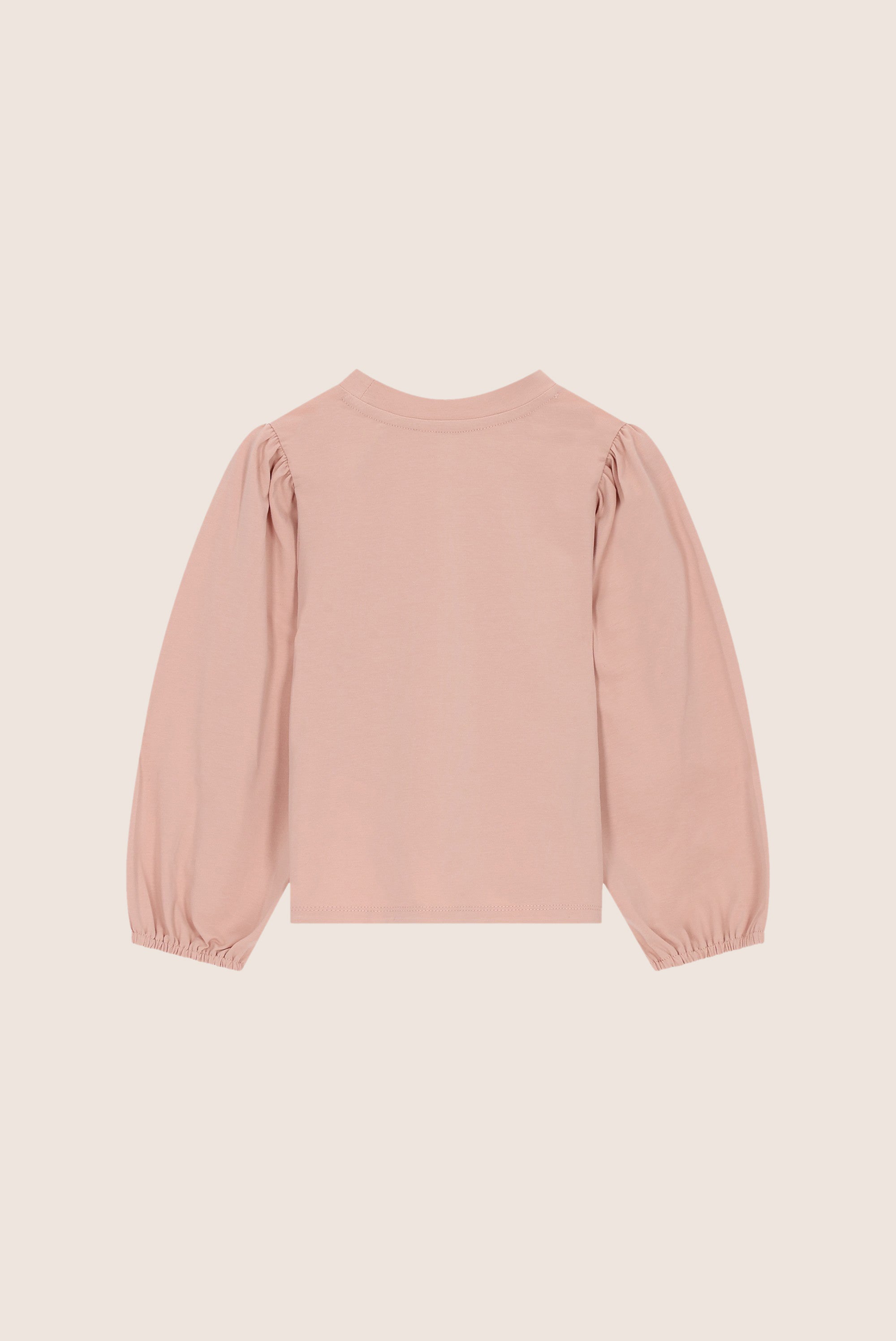 NOOR top met strass strikjes - Victorian Pink