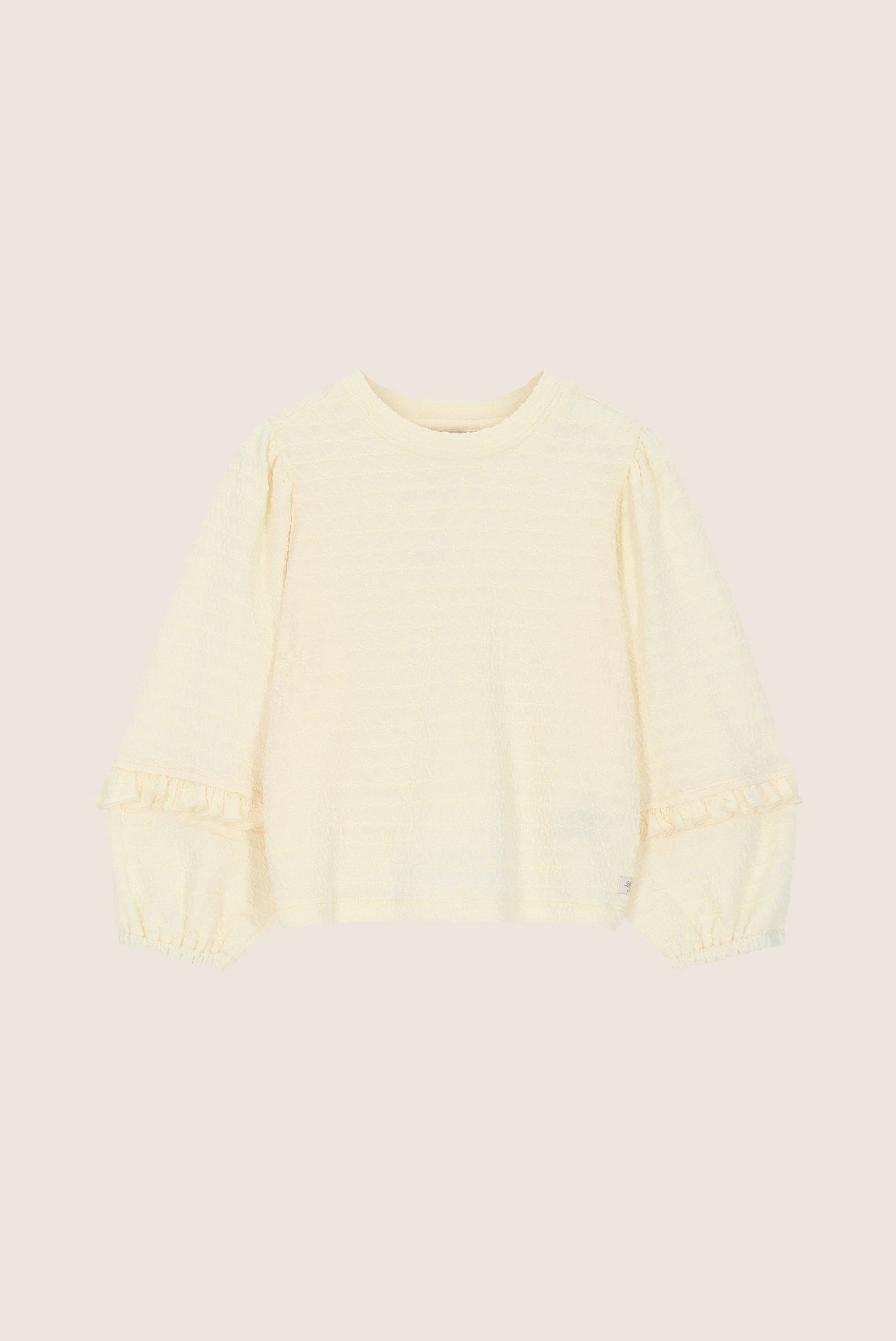 NOUR top met pofmouwen - Off White
