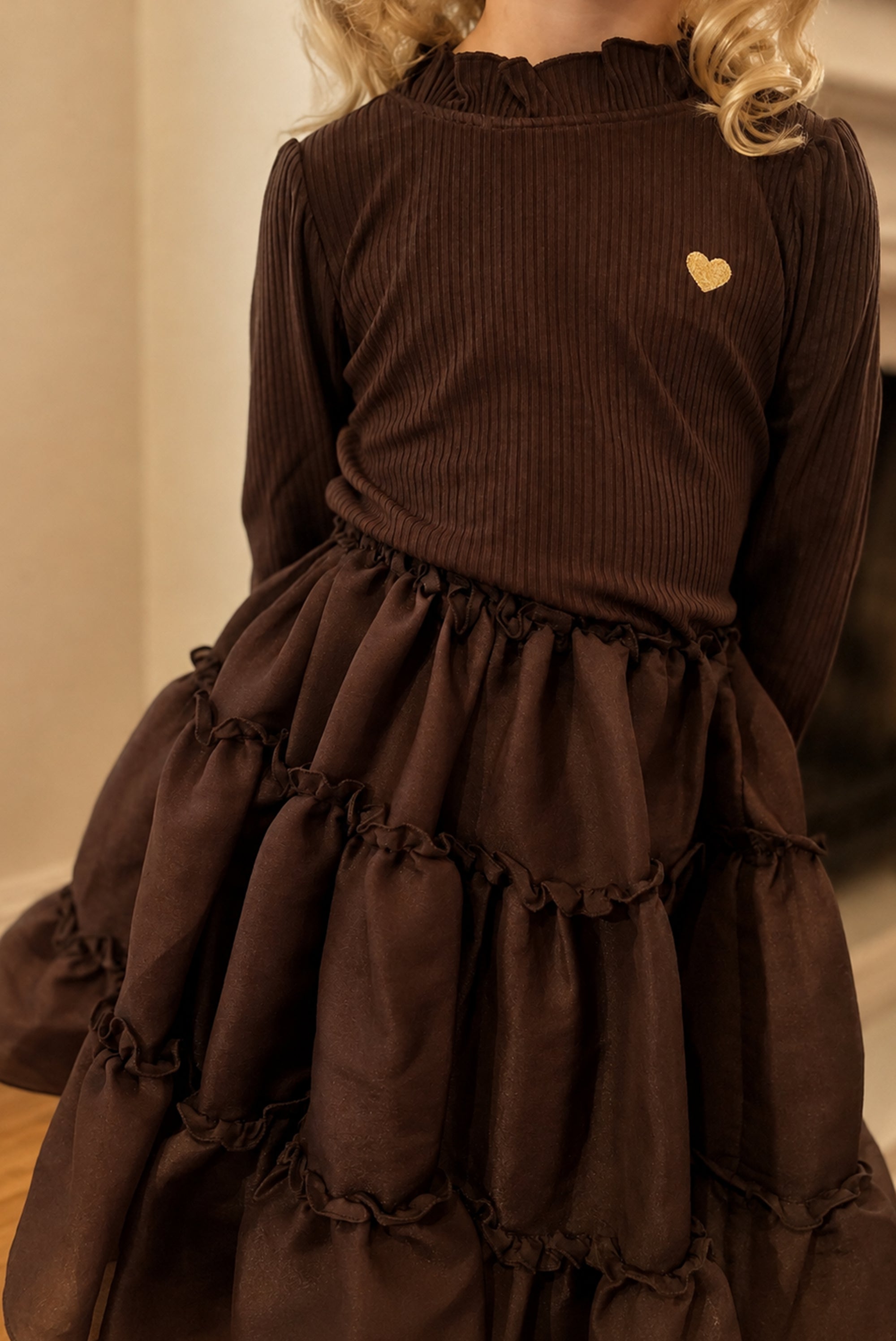 NOVA rib longsleeve - Chocolate Chip