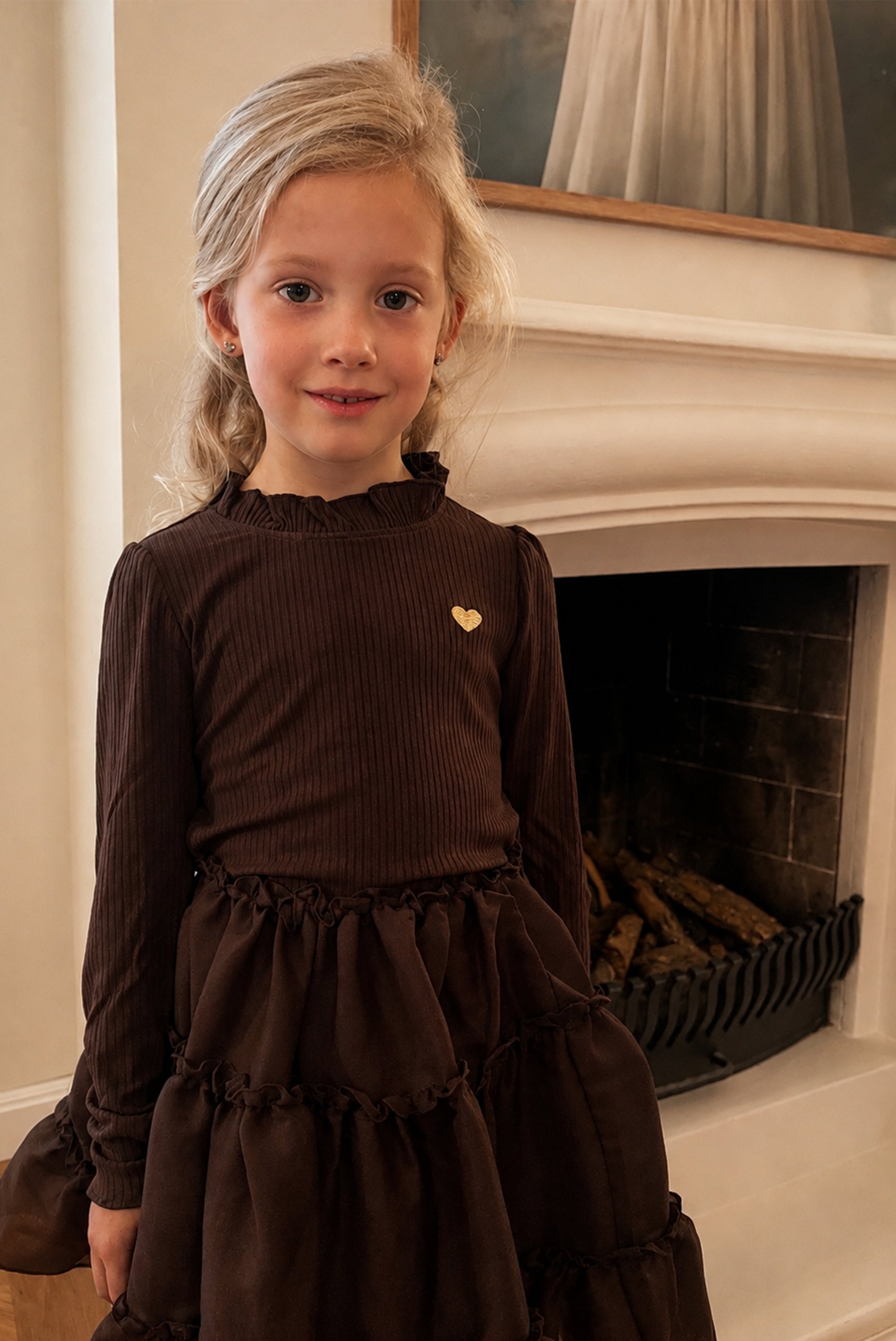 NOVA rib longsleeve - Chocolate Chip