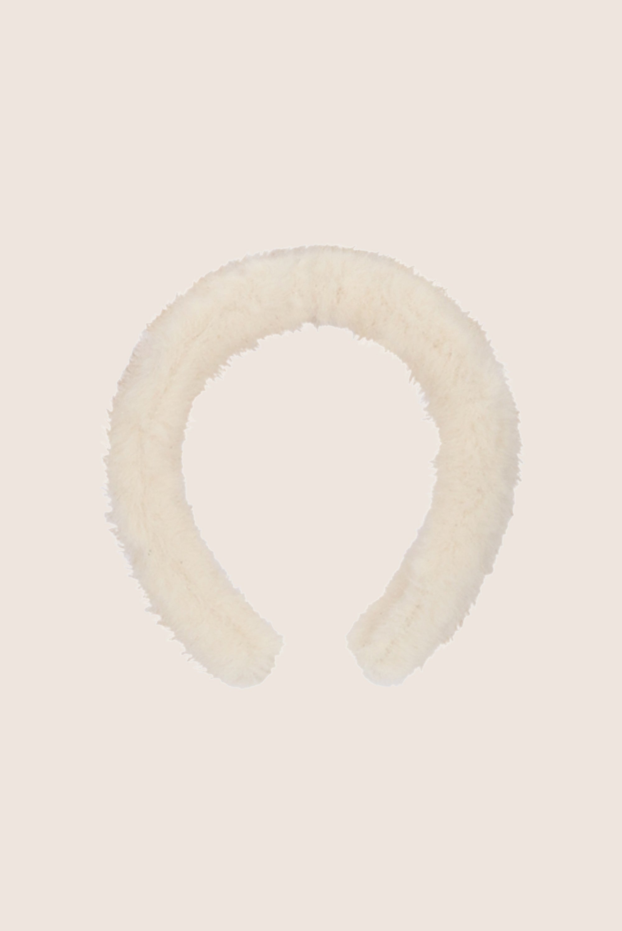 ROMY furry haarband - Antique White
