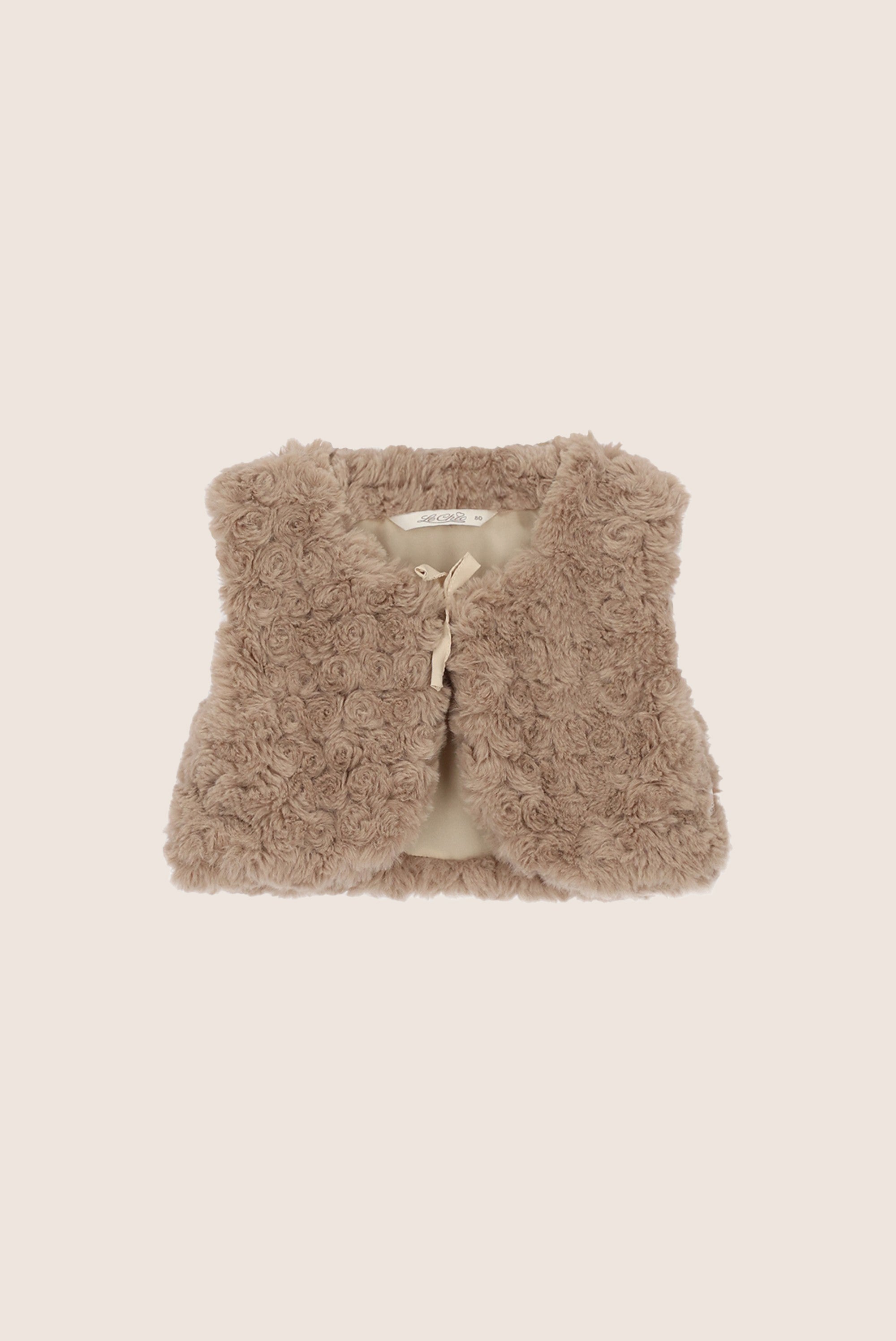 ELOSY furry giletje - Dune
