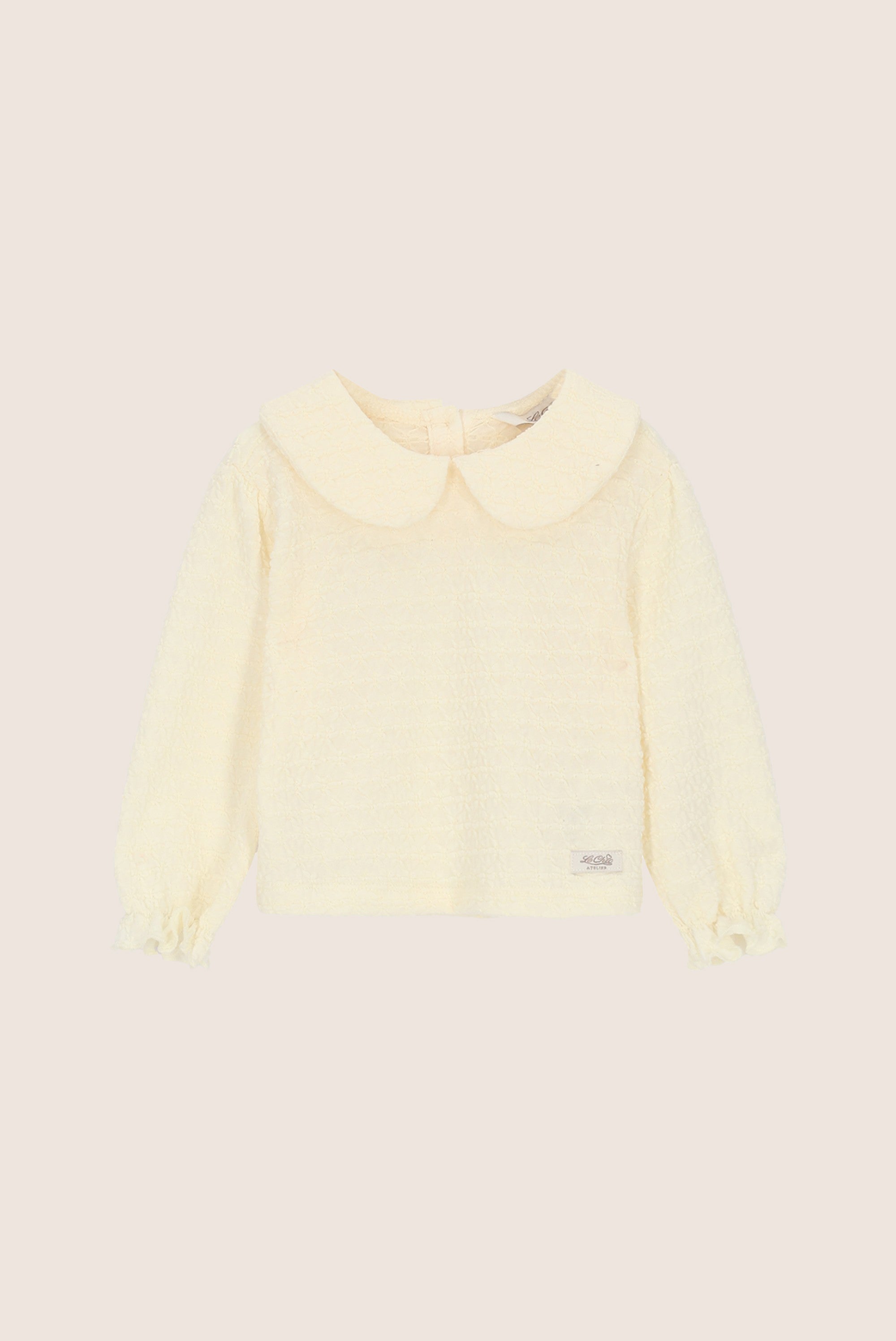 NOURY fancy top met kraagje - Off White