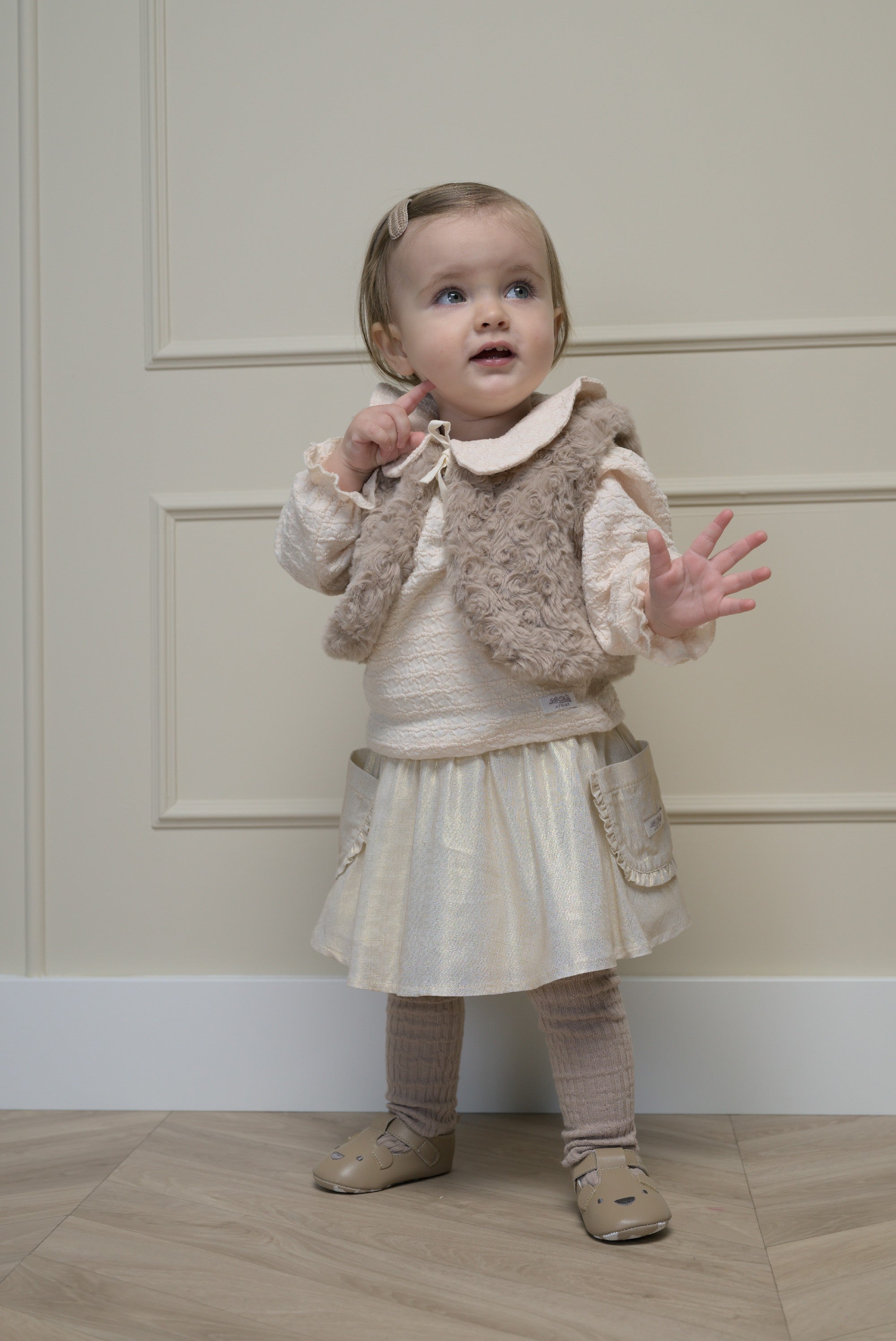 NOURY fancy top met kraagje - Off White