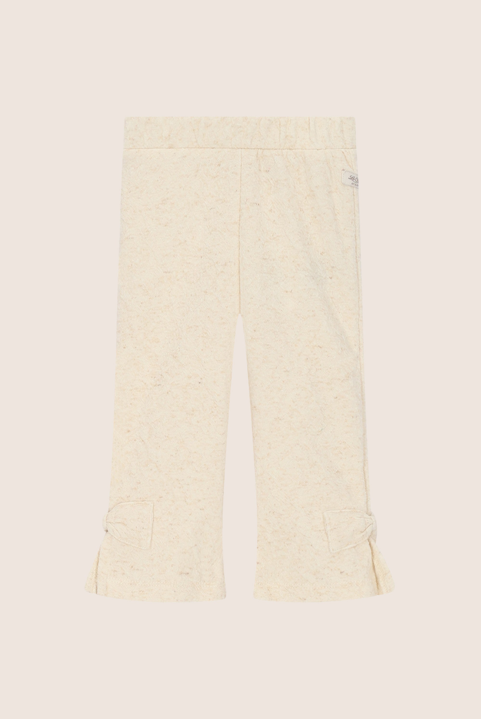 DARY flared broekje met strikken - Beige Melee