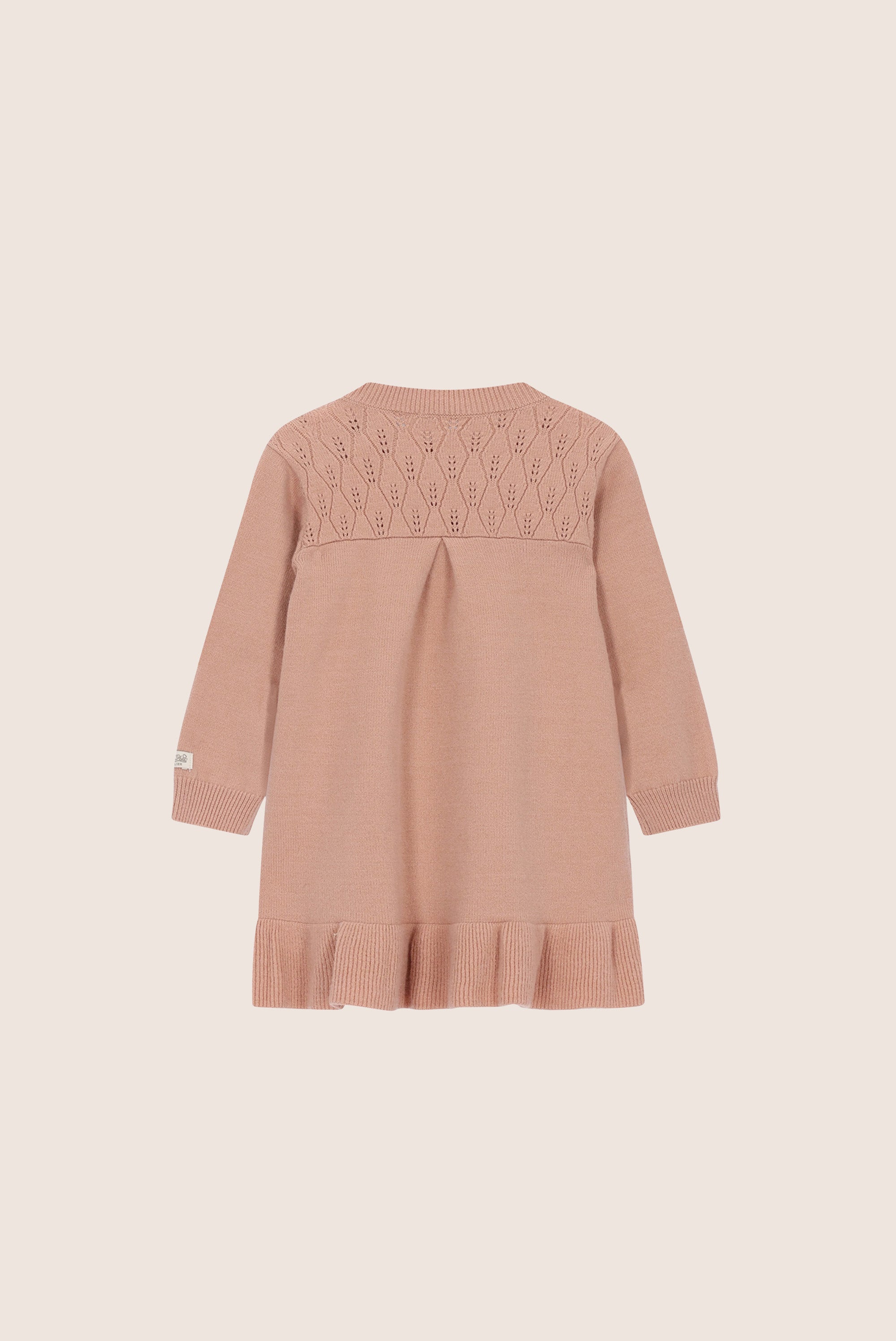 SADY ajour gebreide jurk - Victorian Pink