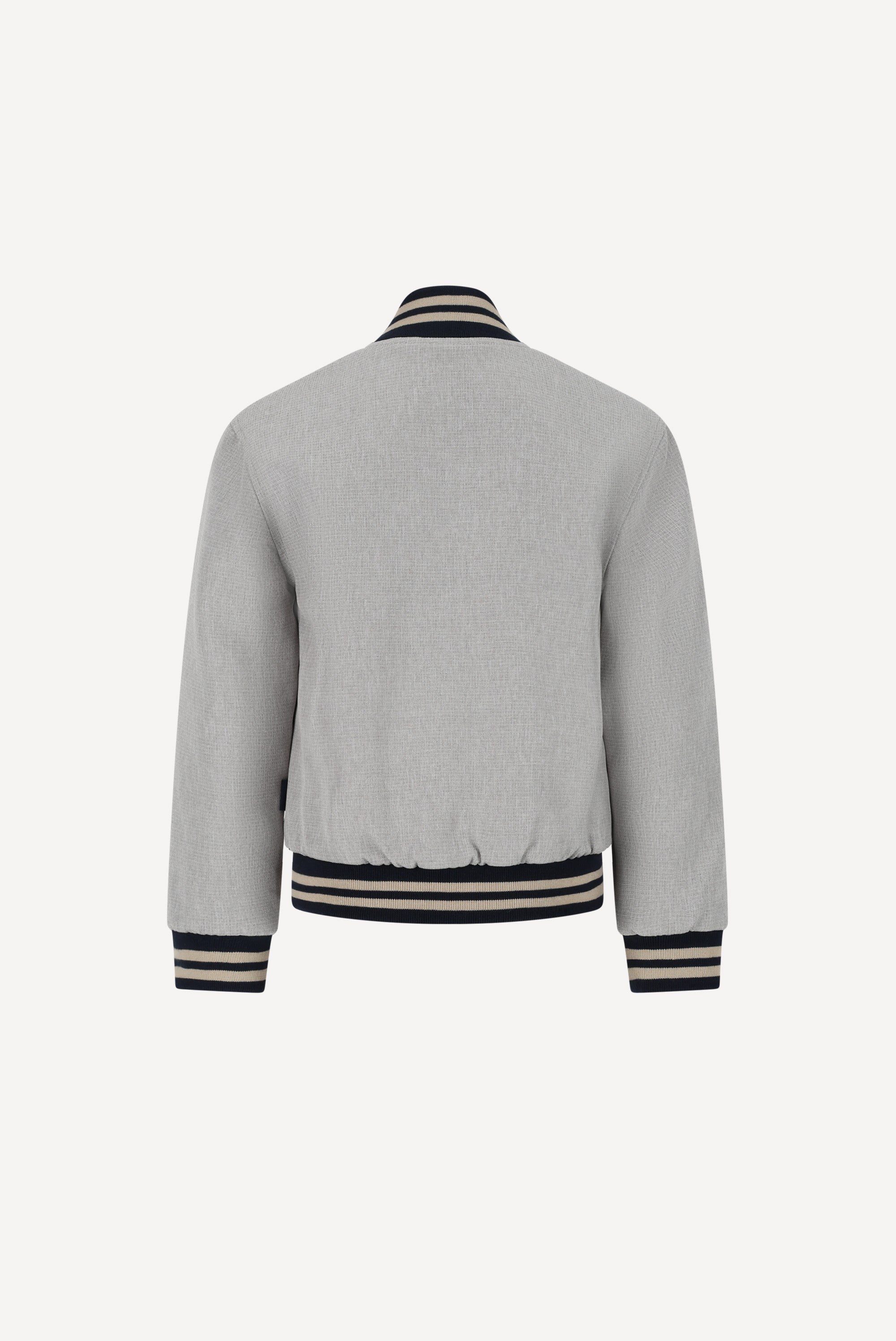 BRIAN bomber. Grey Melange