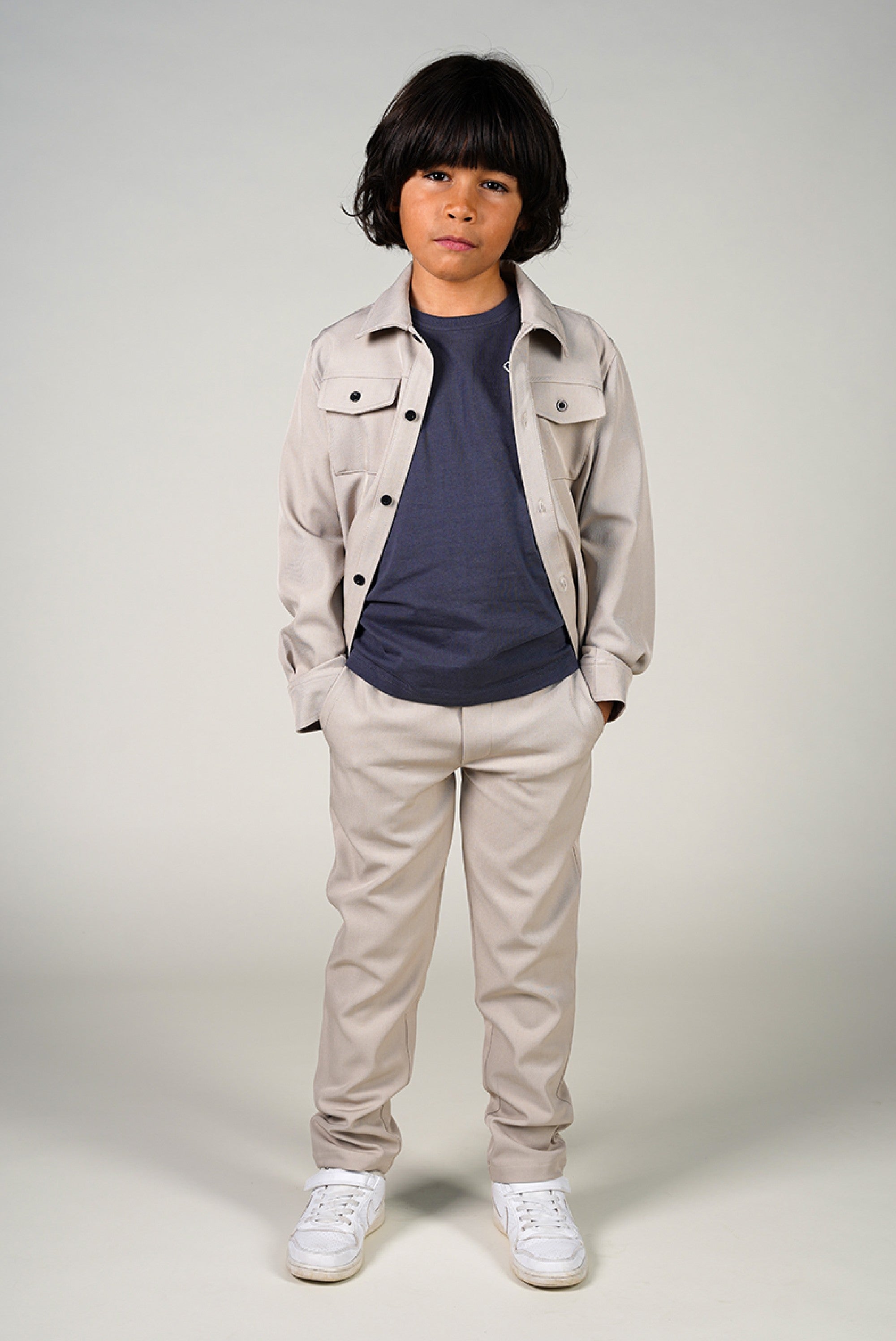 EVILO overshirt. Oyster Grey