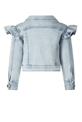 ALIDA ruffle denim jacket - Le Chic Fashion