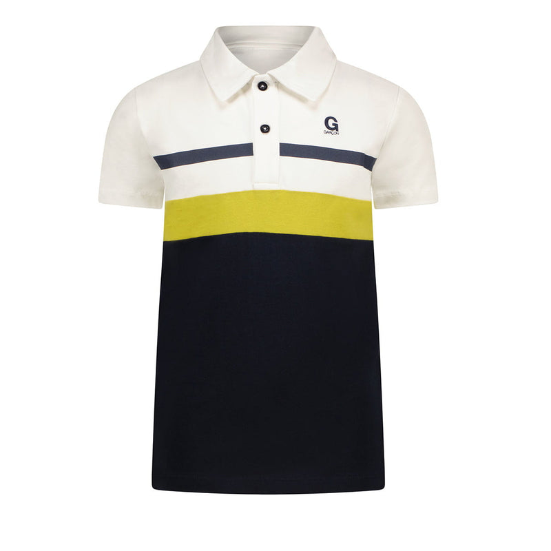NEILY GARÇON chest-stripe polo