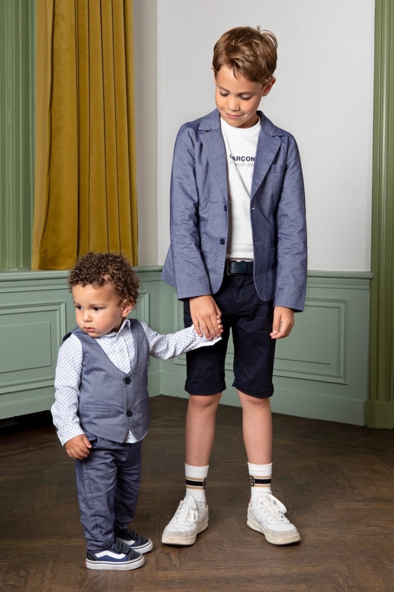 GARÇON chambray blazer - Le Chic Fashion