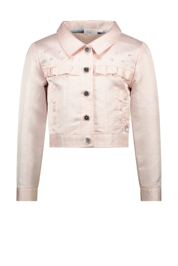ARIA glitter linen jacket candy - Le Chic Fashion