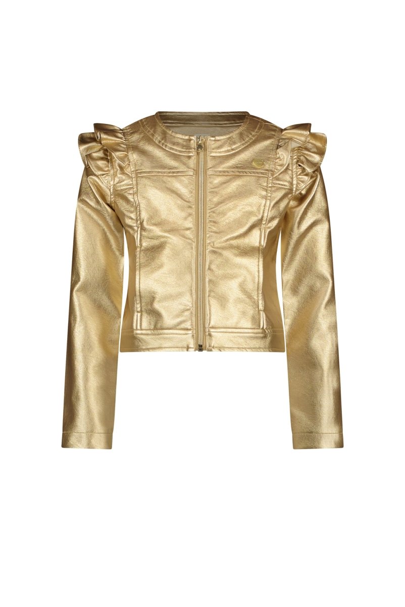 ARLYN gold fake leather jacket Spring/Summer '24 - Le Chic Fashion
