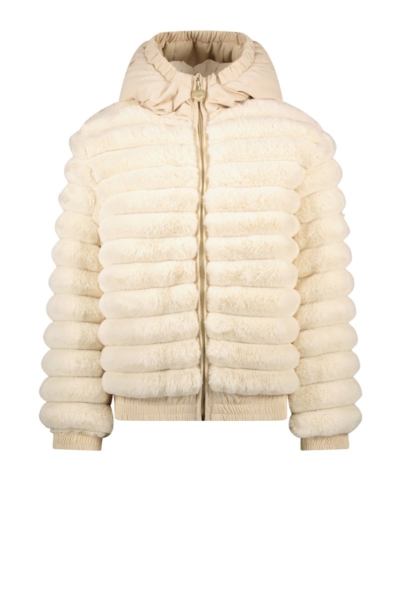 BEETLE bumpy fur bomber - Le Chic Fashion