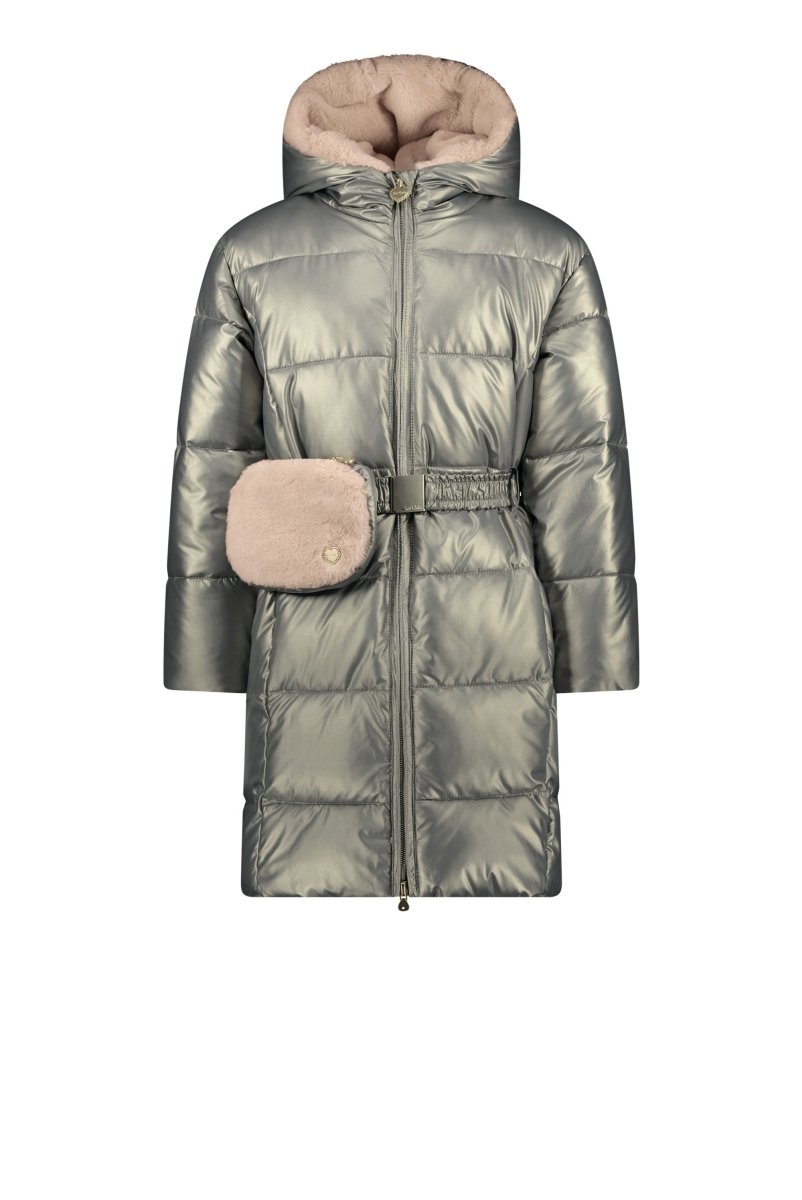 BIRDO furry bag & belt coat - Le Chic Fashion