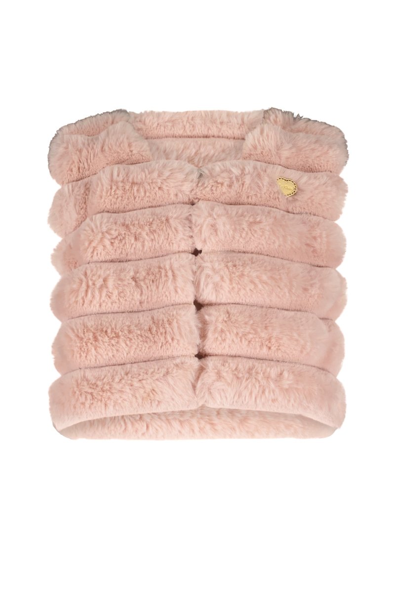 EMORIA bumpy fur gilet mini - Le Chic Fashion