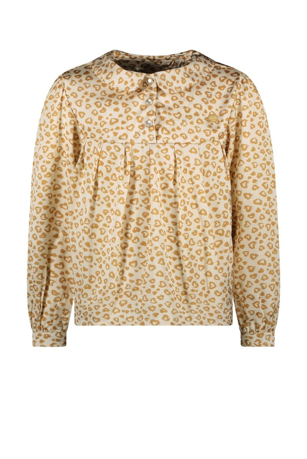EXPLORE pleated leopard blouse - Le Chic Fashion