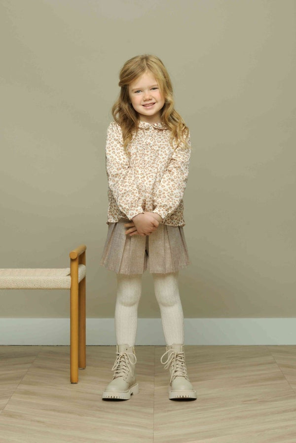 EXPLORE pleated leopard blouse - Le Chic Fashion
