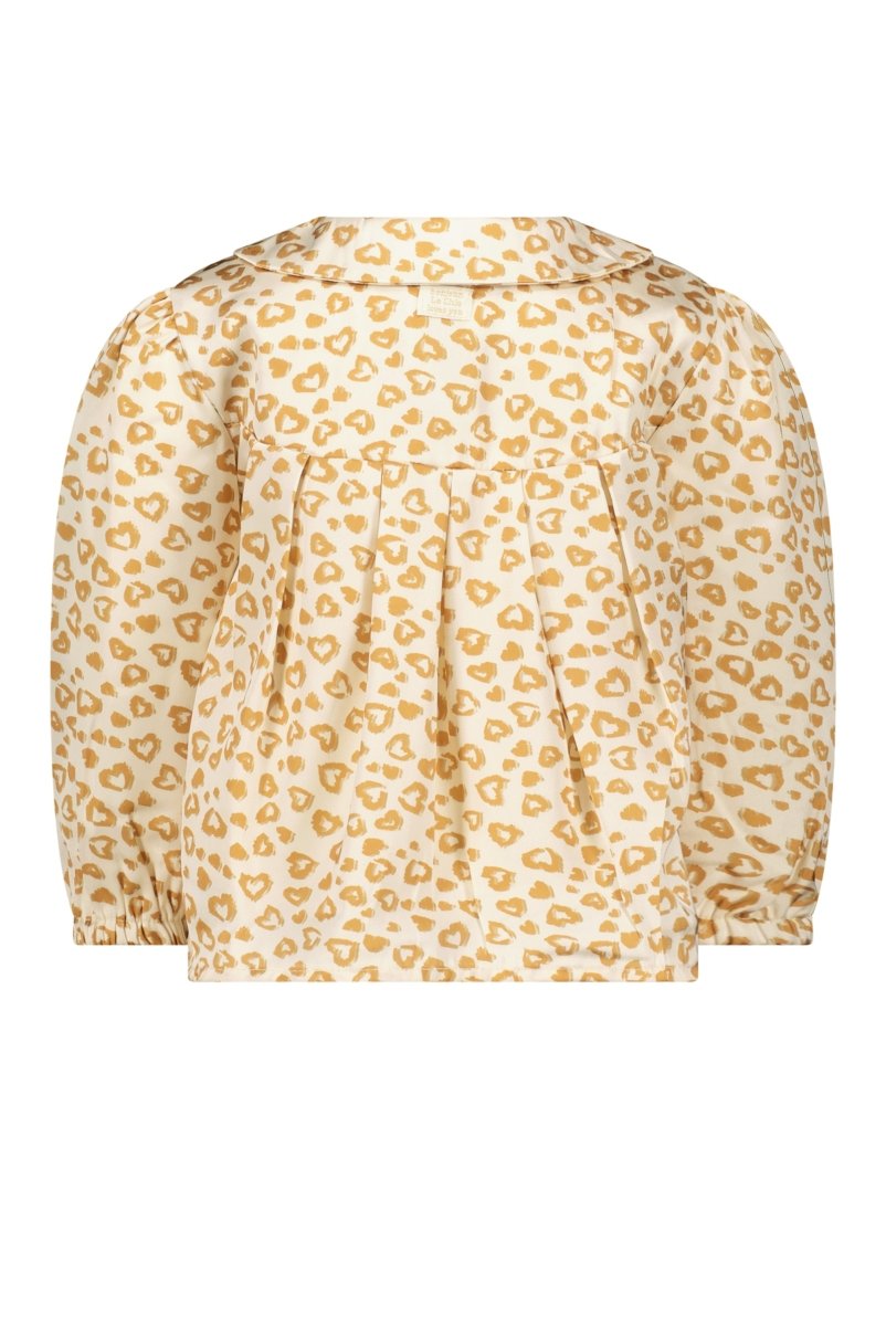 EXPLORE pleated leopard blouse mini - Le Chic Fashion
