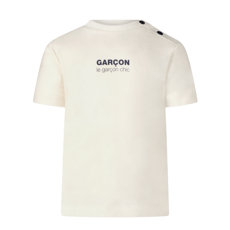GARÇON baby logo T-shirt navy - Le Chic Fashion