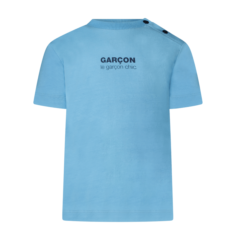 GARÇON baby logo T-shirt navy - Le Chic Fashion