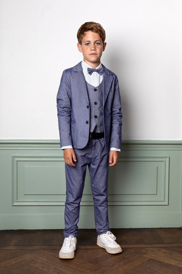 GARÇON chambray bow tie - Le Chic Fashion
