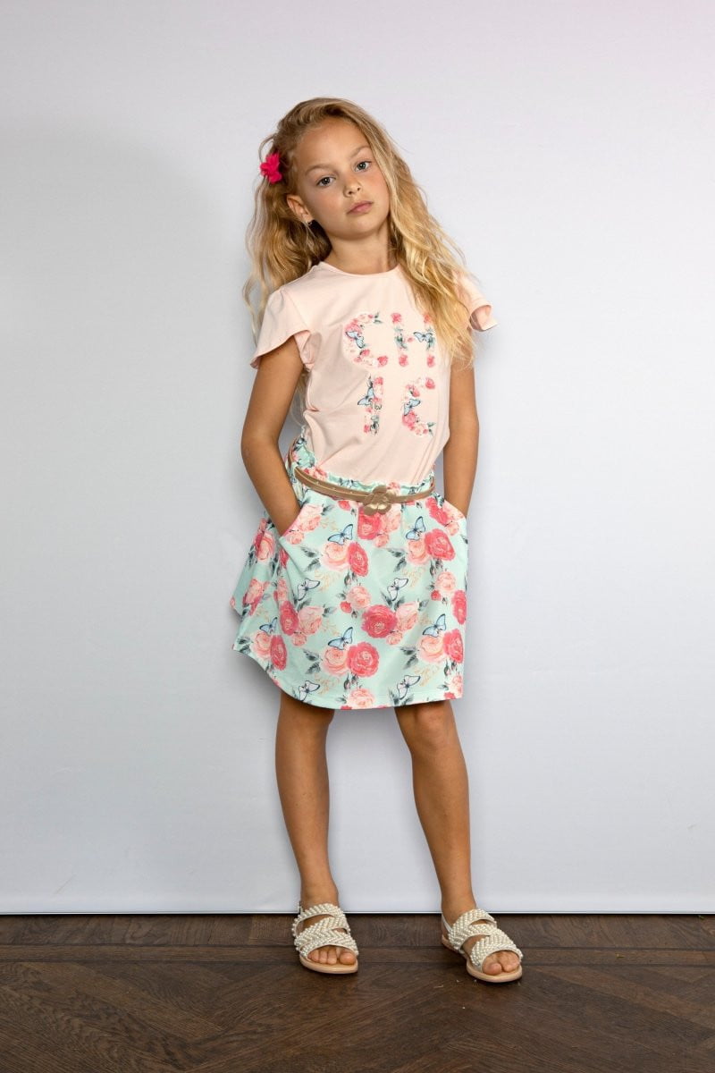 NEL CHIC-flowers print T-shirt - Le Chic Fashion