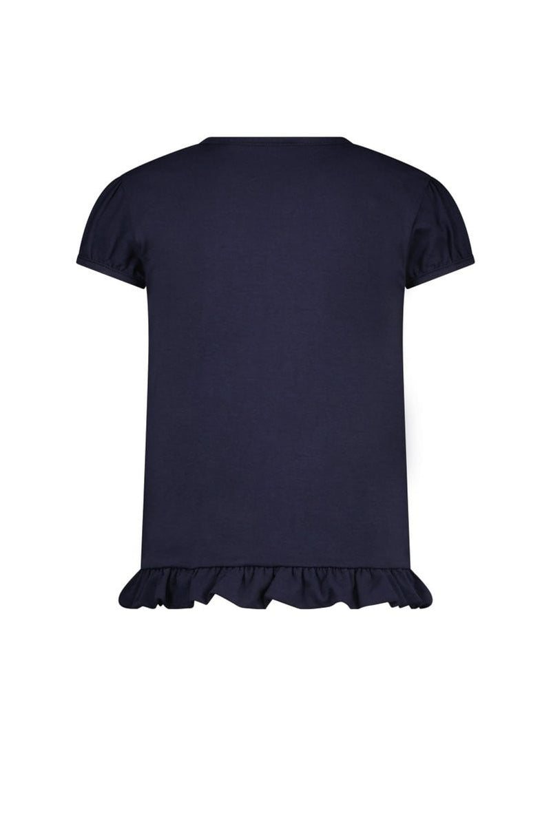 NOMSA AOP-bow at chest T-shirt - Le Chic Fashion