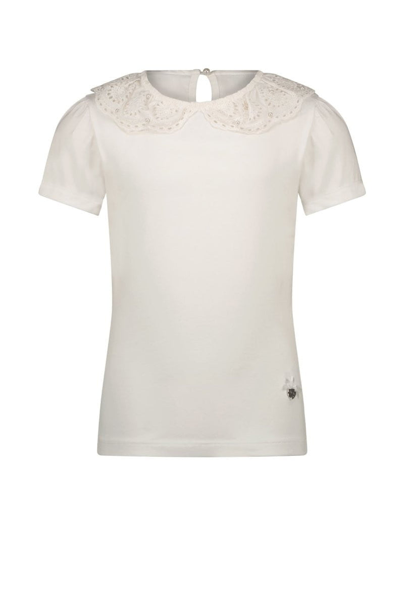 NORIYA broderie collar top - Le Chic Fashion
