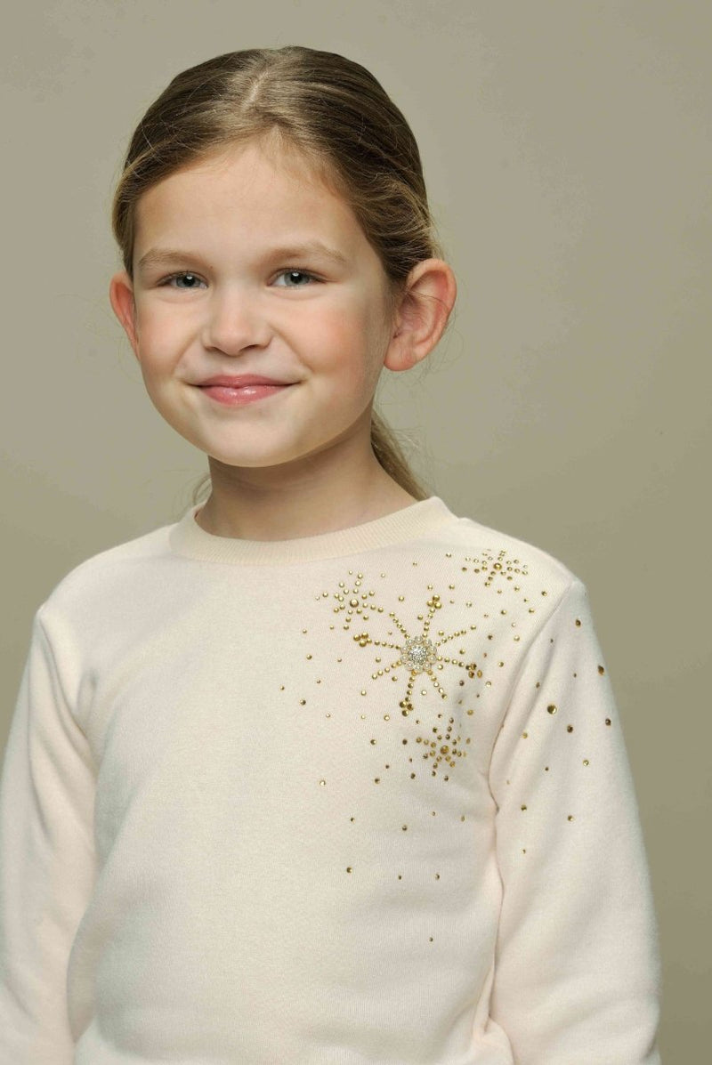 ODINA sparkly snow sweater - Le Chic Fashion