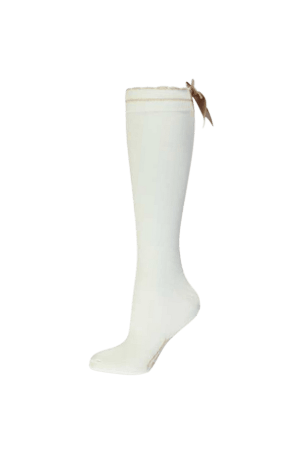RILLI kneesock with satin bow - Le Chic Fashion
