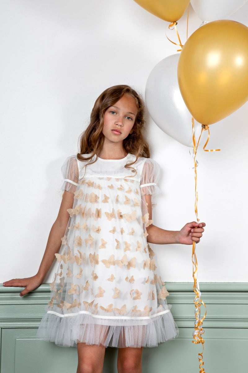SAFA butterfly net dress - Le Chic Fashion