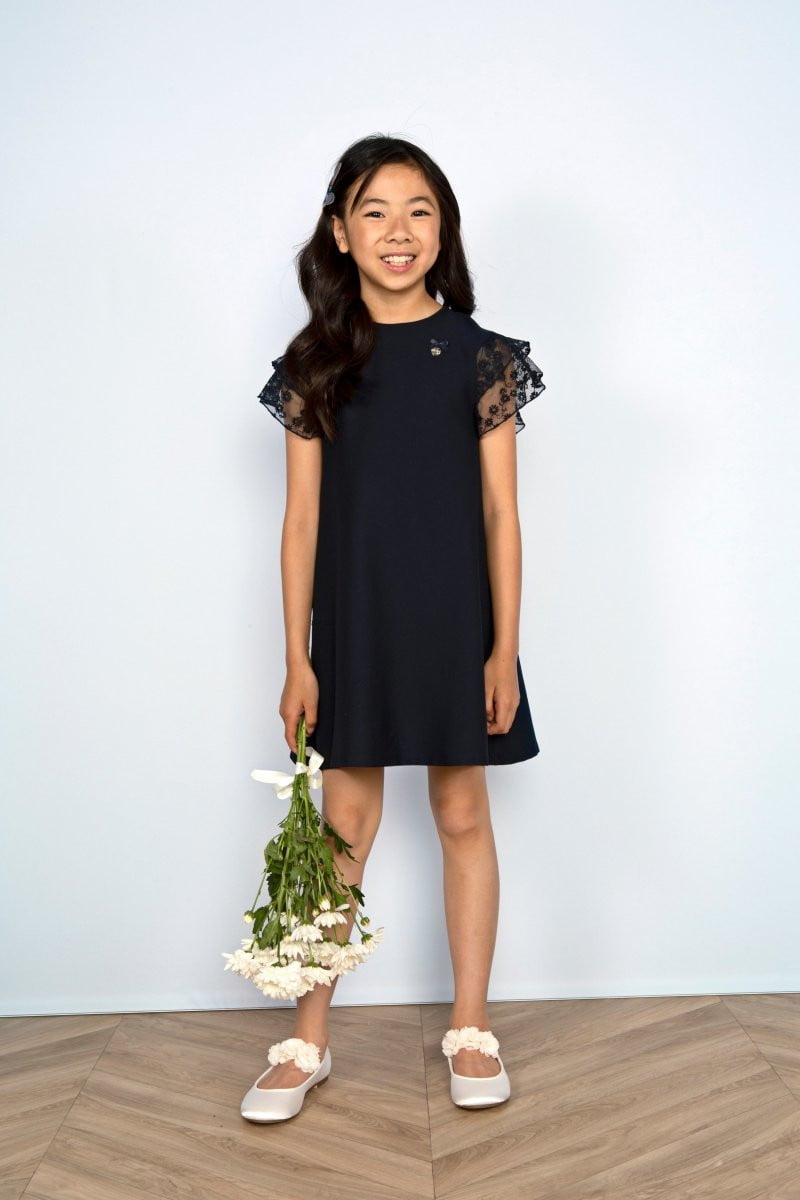 SIV crepe & lace dress - Le Chic Fashion
