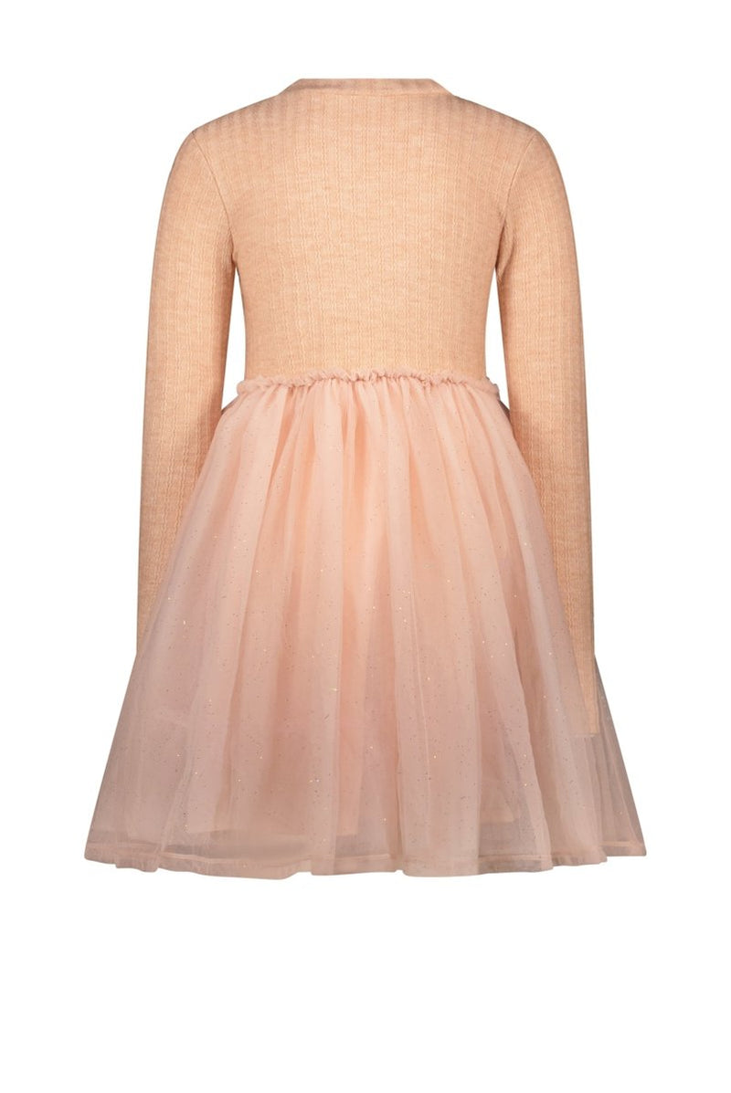SMART cable knit & net dress - Le Chic Fashion