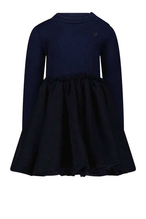 SMART cable knit & net dress mini - Le Chic Fashion