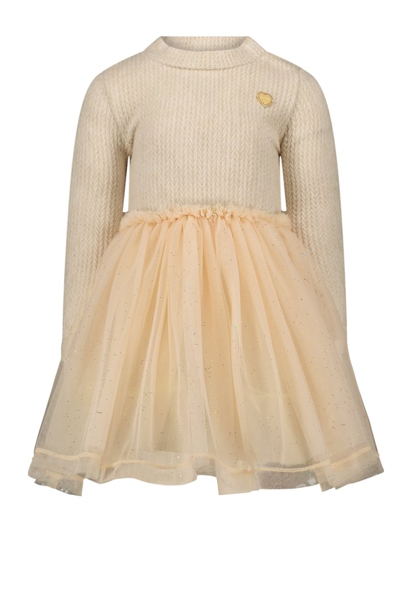 SMART cable knit & net dress mini - Le Chic Fashion