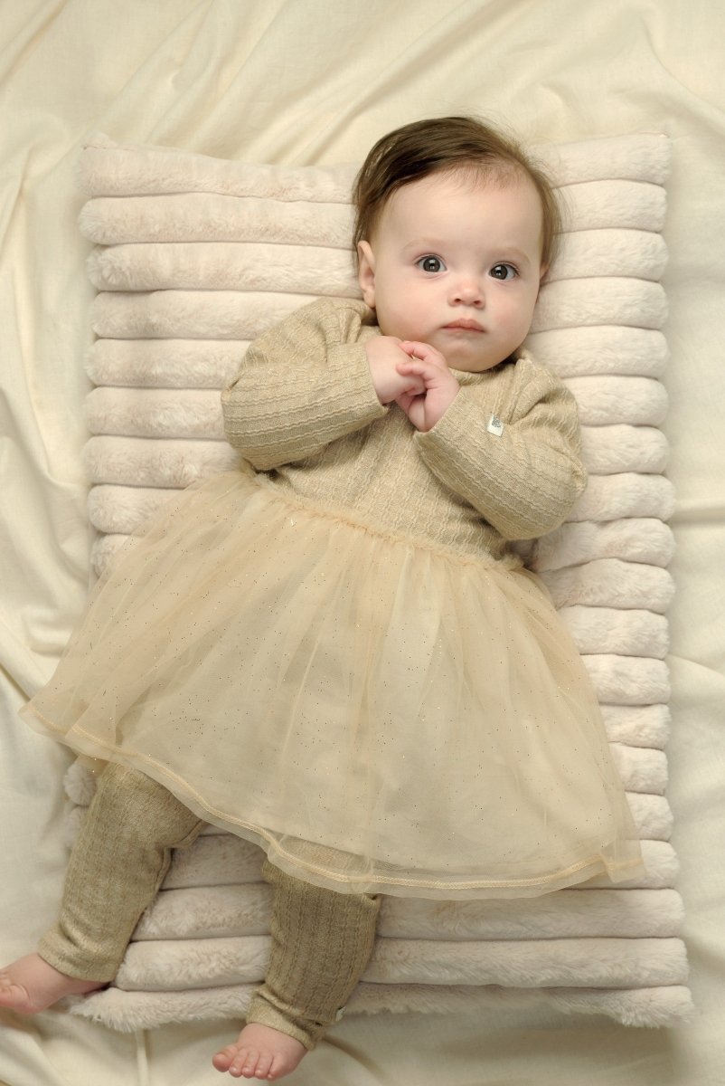 SOLLY rib & tule baby dress - Le Chic Fashion